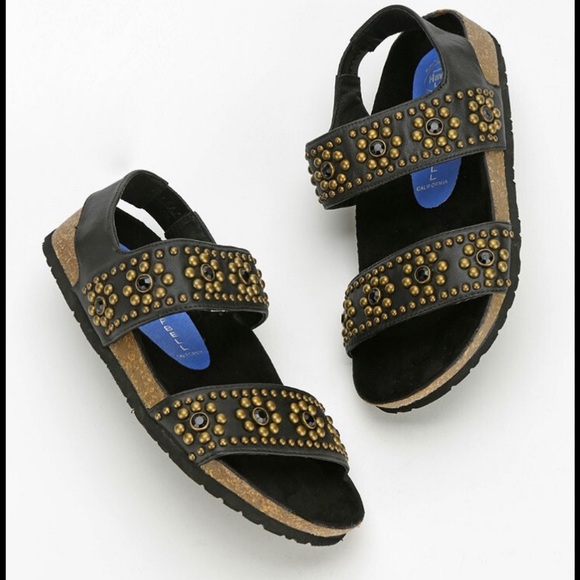 NWOT Jeffrey Campbell Cordoba Slingback studded sandal Havana - Picture 1 of 5